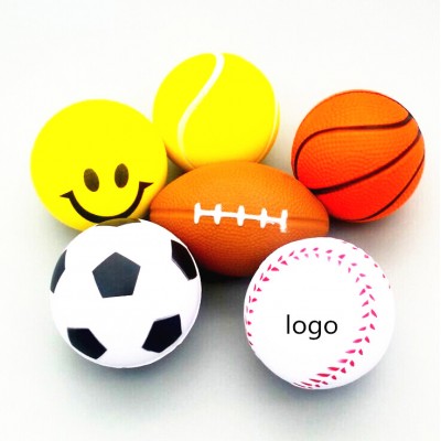 Cheap promotional toys MOQ 500pcs Stress Ball custom logo pu Ball 2019